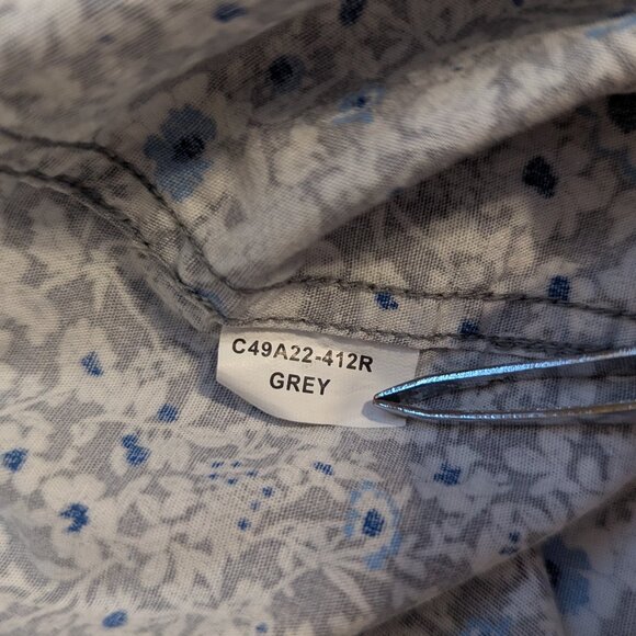 Thomas Dean Collection Floral Pattern Button Up Long Sleeve Shirt - Picture 15 of 15